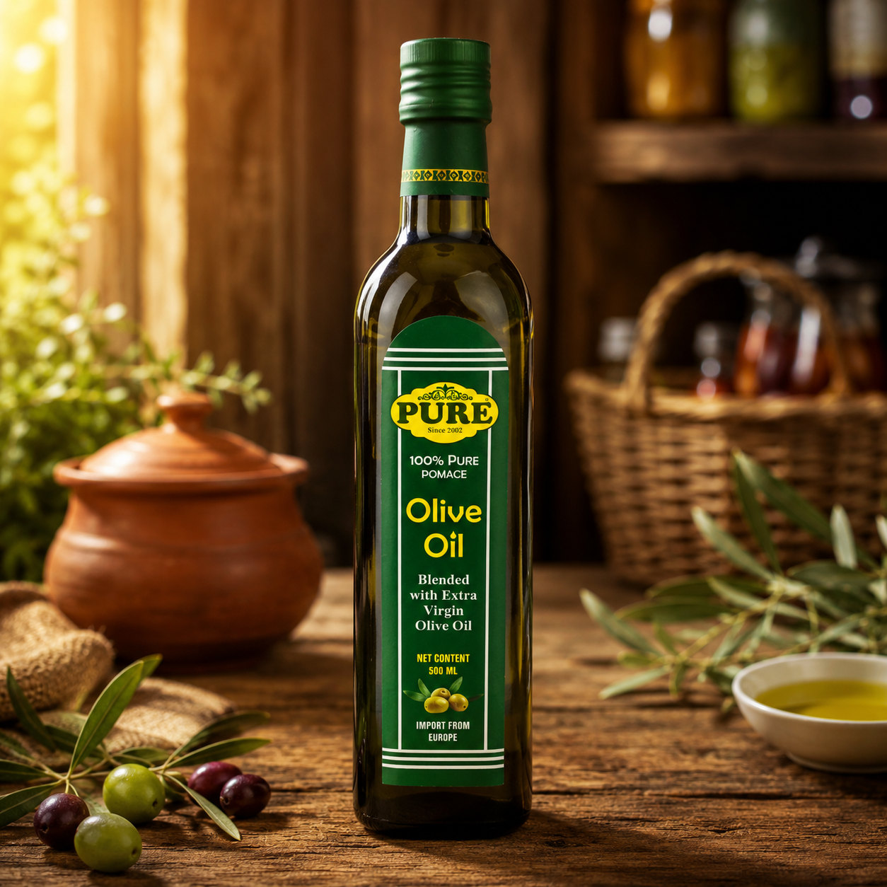 Extra Virgin Olive Oil – Smooth & Natural Flavor