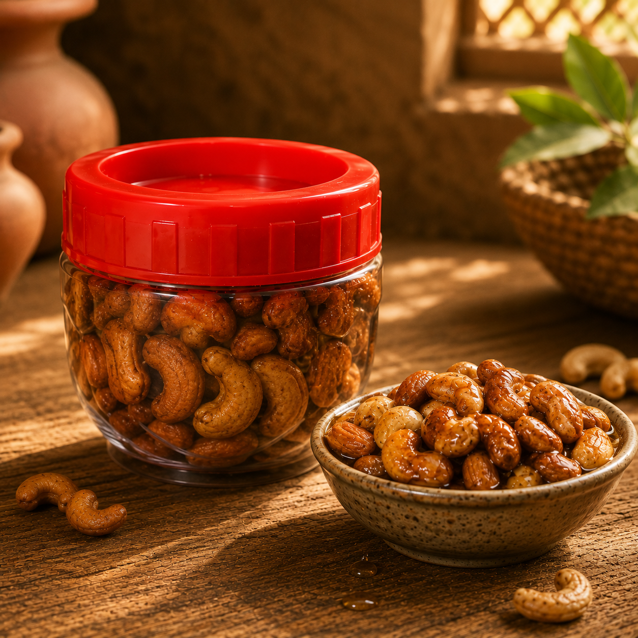 Mix Dry Fruits with Honey